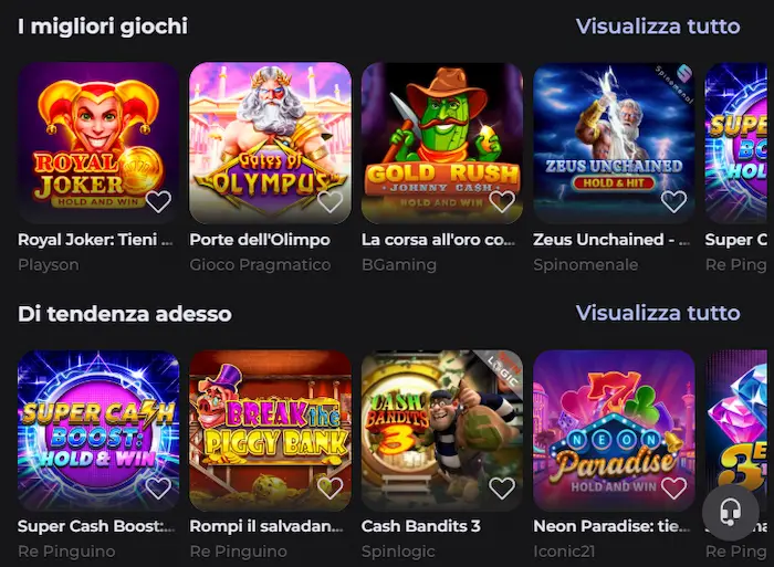 Memo Casino giochi